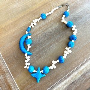 Vintage Stars Moon Necklace